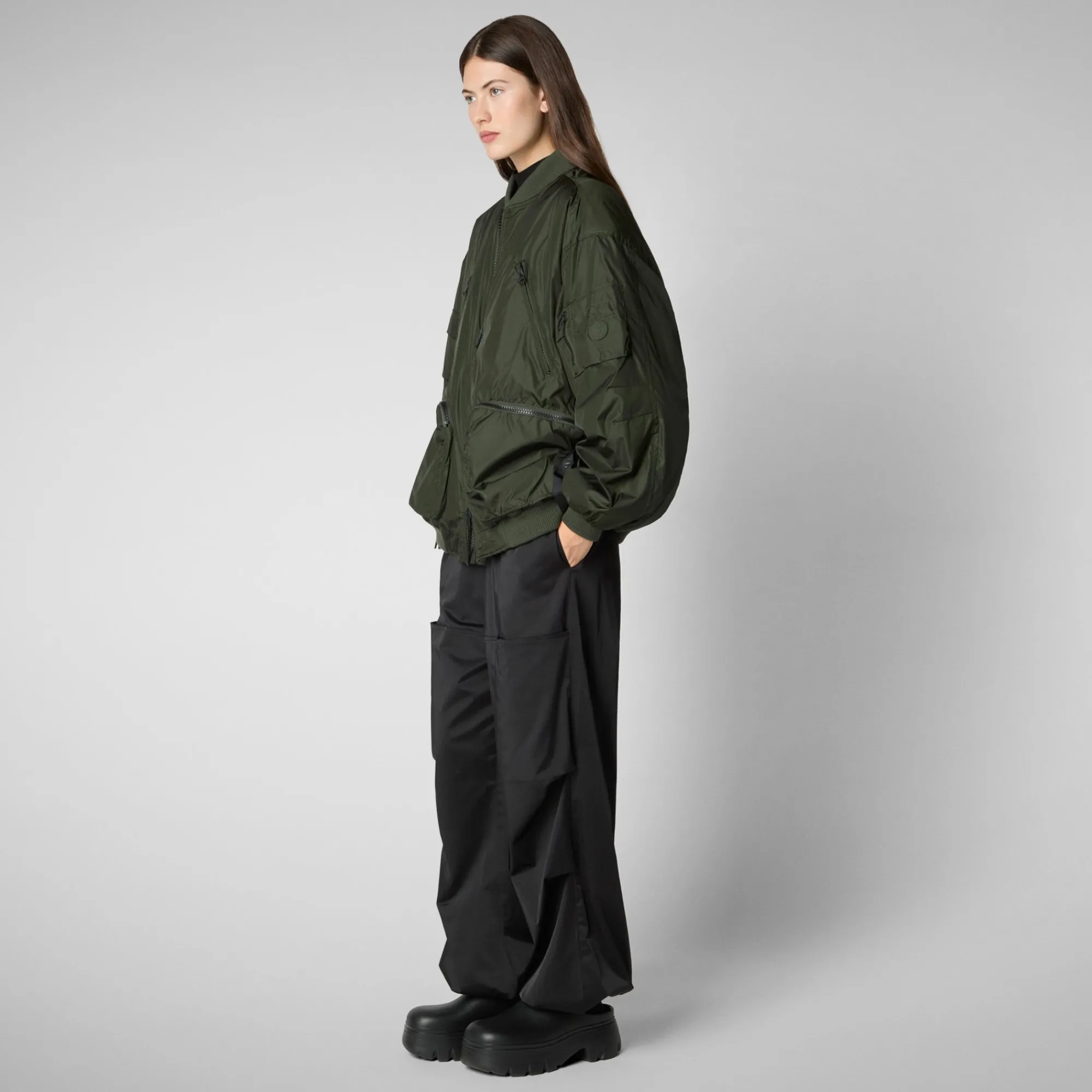 Femme/Homme Save The Duck Blouson Aviateur Unisexe Usher