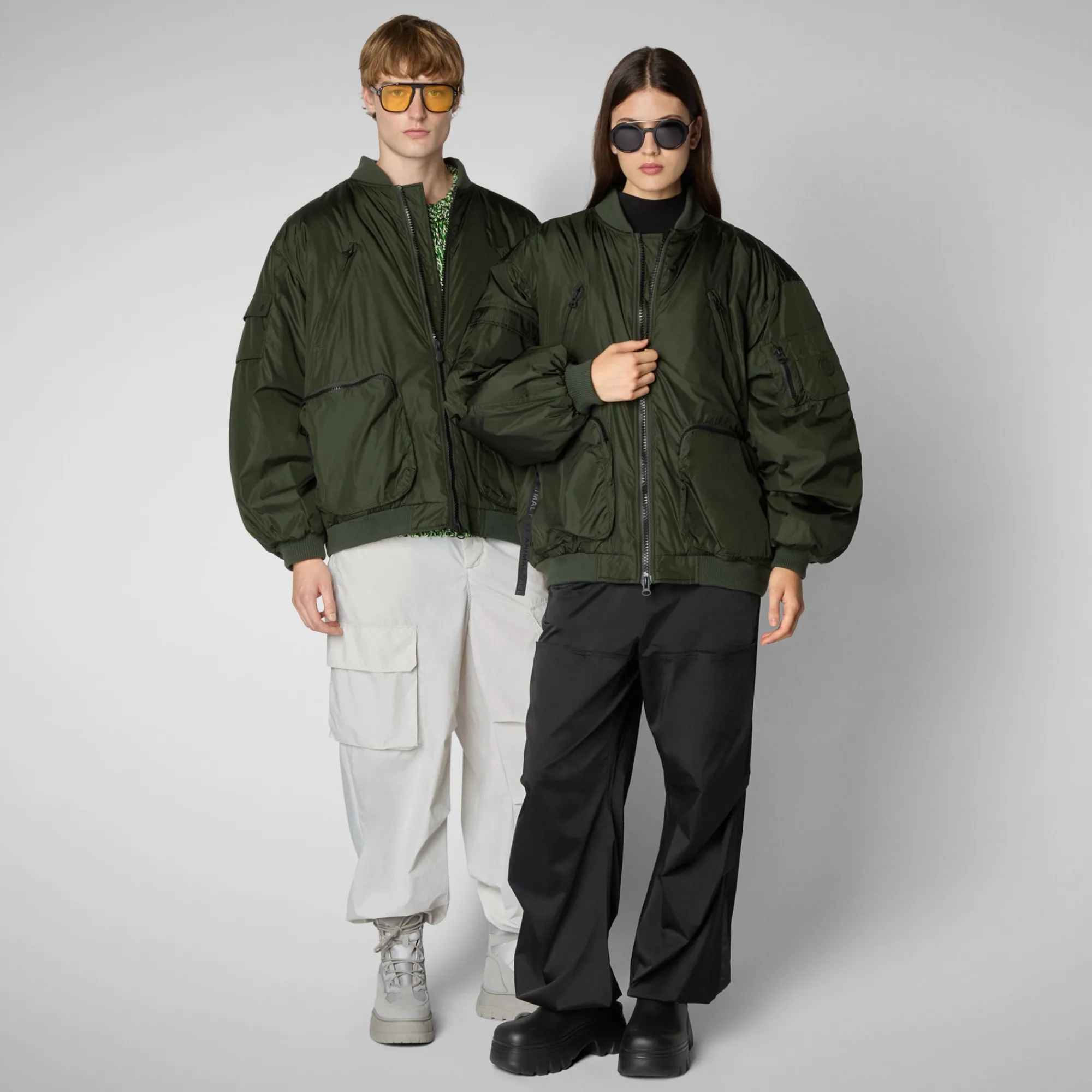 Femme/Homme Save The Duck Blouson Aviateur Unisexe Usher