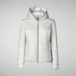 Femme Save The Duck Doudone à Capuche Alexa Gris Brouillag Pour Femme