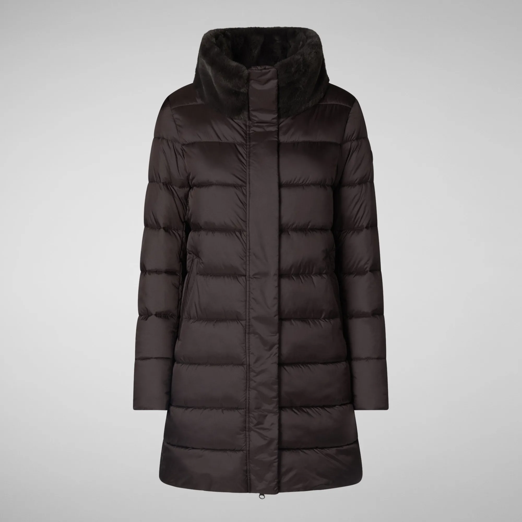 Femme Save The Duck Doudone Dalea In Brown Black Pour Homme