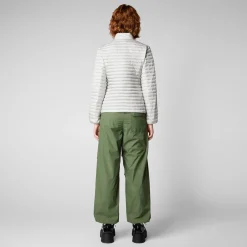 Femme Save The Duck Doudoune Andreina Animal-free Gris Brouillag Pour Femme