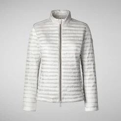 Femme Save The Duck Doudoune Andreina Animal-free Gris Brouillag Pour Femme