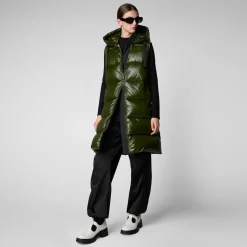 Femme Save The Duck Gilet à Capuche Iria Pour Femme