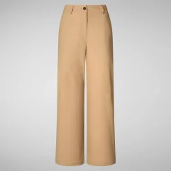 Femme Save The Duck Pantalon Gita Biscuit Beige Pour Femme
