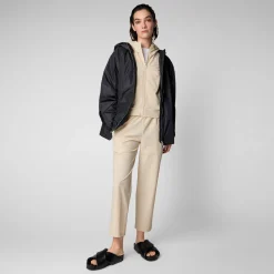 Femme Save The Duck Sweatshirt Pear Beige Pour Femme