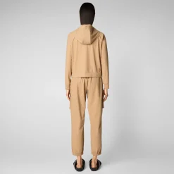 Femme Save The Duck Sweatshirt Pear Biscuit Beige Pour Femme