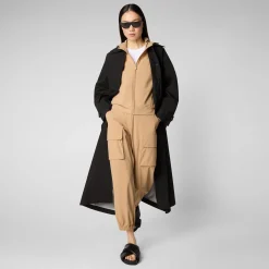 Femme Save The Duck Sweatshirt Pear Biscuit Beige Pour Femme