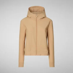 Femme Save The Duck Sweatshirt Pear Biscuit Beige Pour Femme