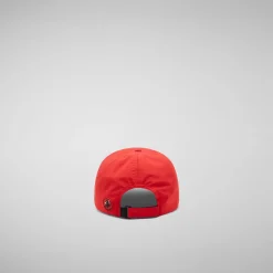 Femme/Homme Save The Duck Unisex Baseball Cap Cleber Flame Red