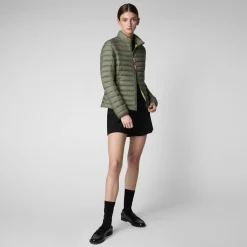 Femme Save The Duck Veste Carly Swamp Green Pour Femme