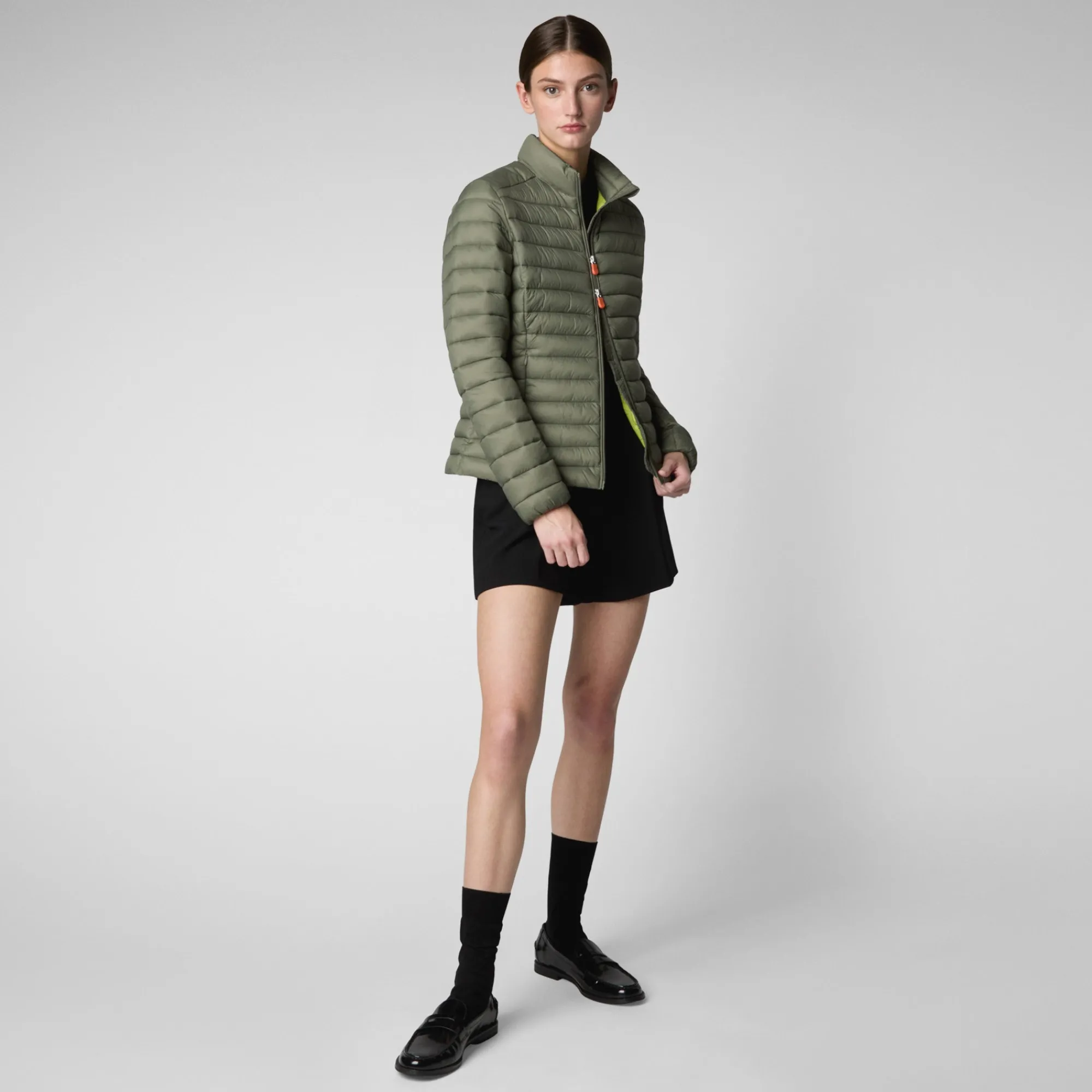 Femme Save The Duck Veste Carly Swamp Green Pour Femme