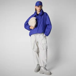 Femme Save The Duck Veste Cissy Gentian Blue Pour Femme