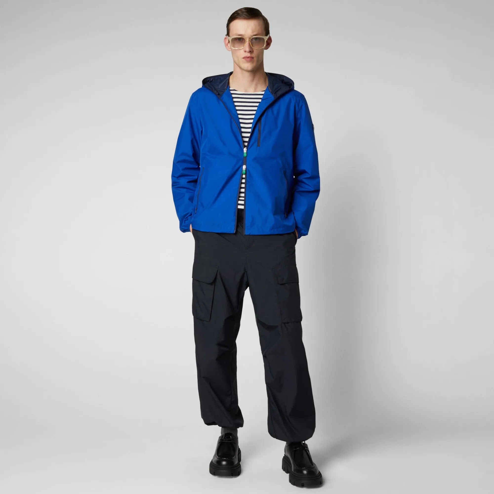 Homme Save The Duck Veste David Bleu Cybernétique Pour Homme