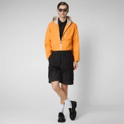 Homme Save The Duck Veste David Sunshine Orange Pour Homme