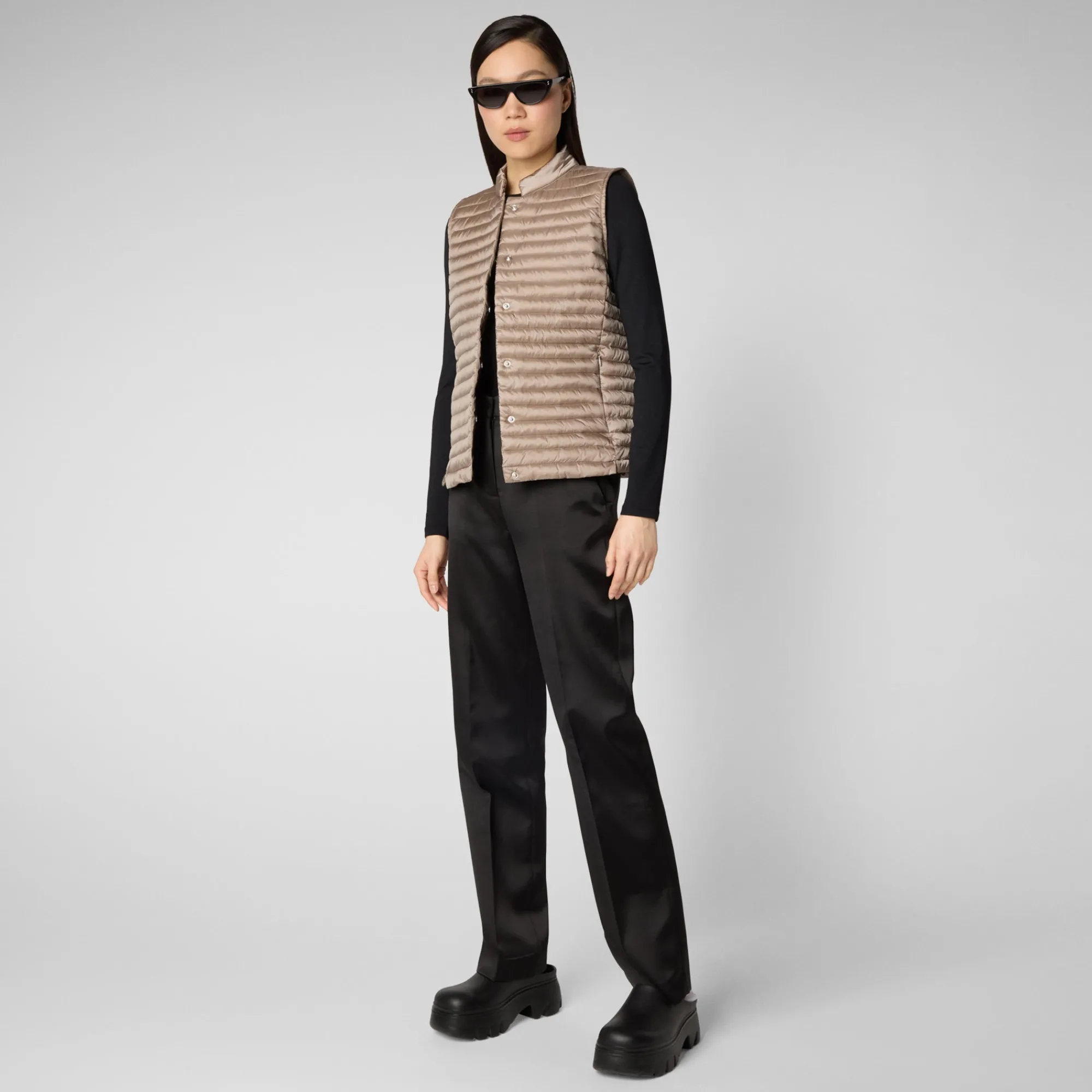 Femme Save The Duck Veste Sans Manches Aria Pour Homme