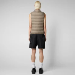 Femme Save The Duck Veste Sans Manches Matelassée Charlotte Pour Femme