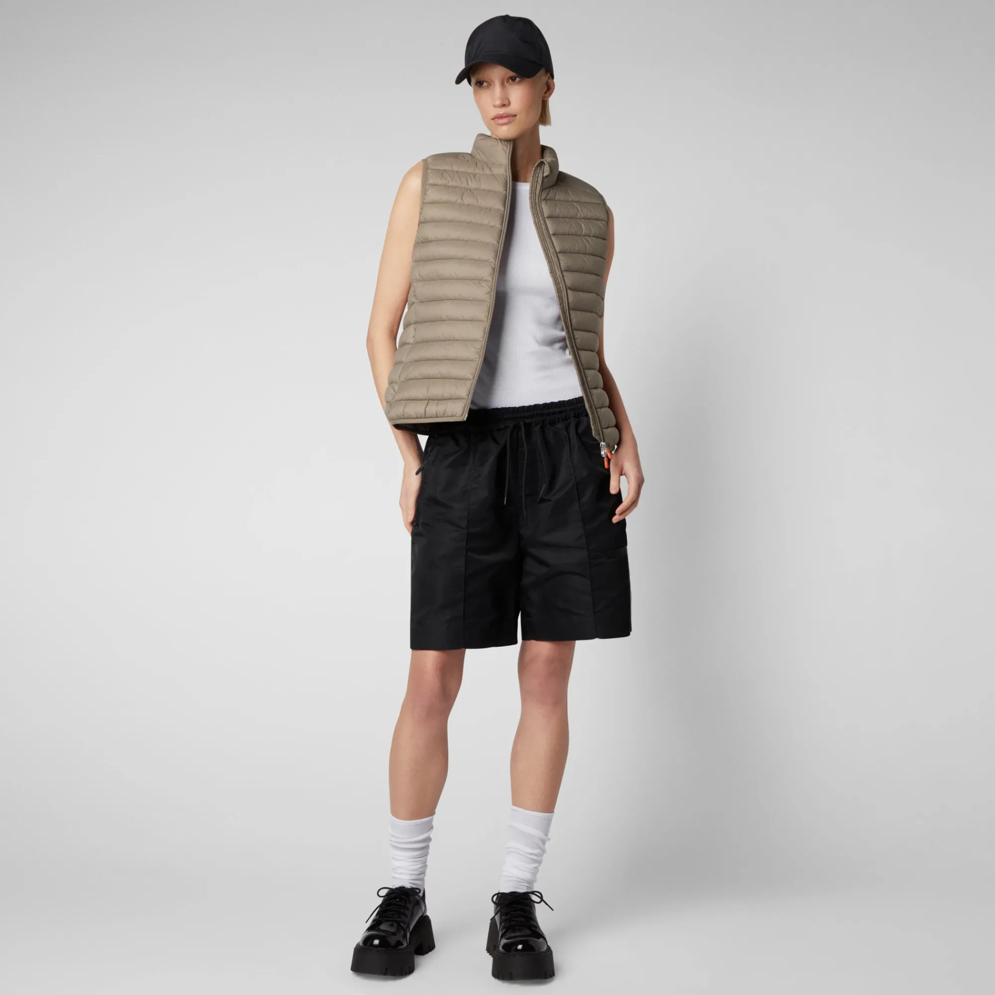 Femme Save The Duck Veste Sans Manches Matelassée Charlotte Pour Femme