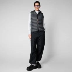 Femme Save The Duck Veste Sans Manches Matelassée Charlotte Pour Femme