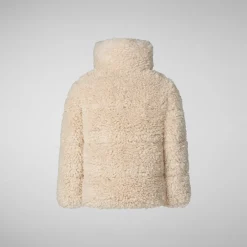 Enfant Save The Duck Veste Thisbe Shore Beige Pour Fille