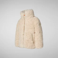 Enfant Save The Duck Veste Thisbe Shore Beige Pour Fille